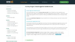
                            10. Vanilla Forums Social Login | docs.oneall.com