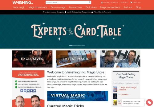 
                            10. Vanishing Inc. Magic - amazing magic tricks, books, DVDs and ...