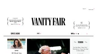 
                            2. Vanity Fair - Entertainment, Politics, and Fashion News