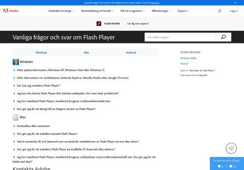 
                            8. Vanliga frågor och svar om Flash Player - Adobe Help Center