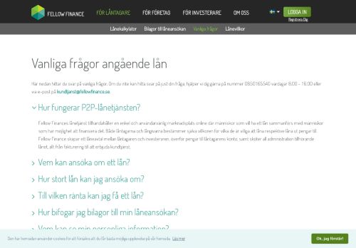 
                            7. Vanliga frågor om lånande | Fellow Finance