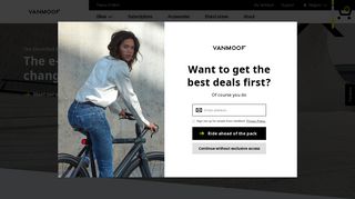 
                            5. VanMoof: Outsmart the City with our Smart & Electric Bikes