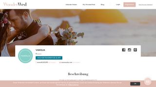 
                            8. VANOLIA • Hochzeitshomepage & App | WonderWed