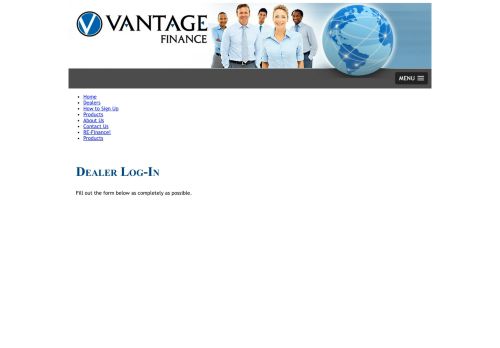 
                            9. Vantage Finance Services :: Dealer Login