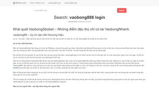 
                            11. Vaobong888 login - Channel ® Bdhlzs.com