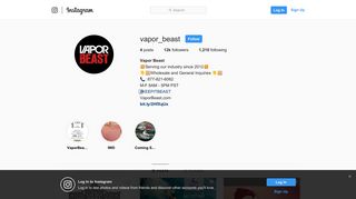 
                            10. Vapor Beast (@vapor_beast) • Instagram photos and videos