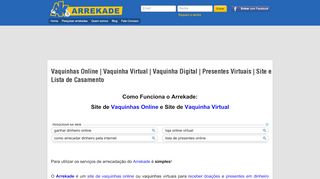 
                            9. Vaquinha Virtual | Vaquinhas Online | Financiamento ... - Arrekade