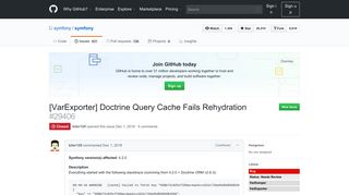 
                            6. [VarExporter] Doctrine Query Cache Fails Rehydration · Issue #29406 ...