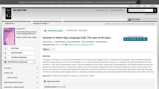 
                            11. Variation in Italian Sign Language (LIS): The case of wh-signs ...