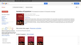
                            8. Varieties of Capitalism: The Institutional Foundations of ...