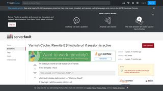 
                            7. Varnish Cache: Rewrite ESI include url if session is active ...