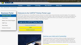 
                            13. VARTA® business portal log-in. Login here to profit from all the ...