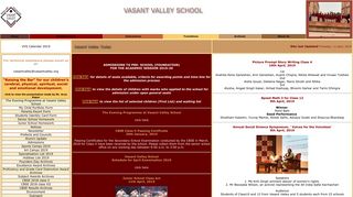 
                            4. Vasant Valley School's Official Website Homepage