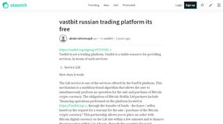 
                            13. vastbit russian trading platform its free — Steemit