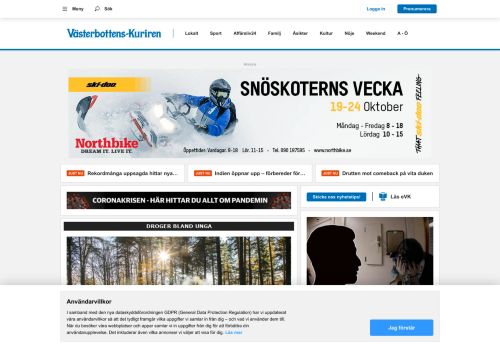 
                            10. Västerbottens-Kuriren | Västerbottens nyhetsportal