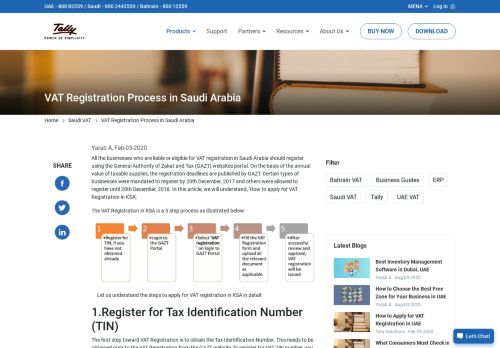 
                            10. VAT Registration Process in Saudi Arabia | How to Register?