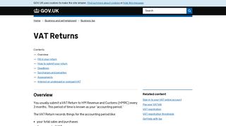 
                            2. VAT Returns - GOV.UK