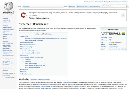 
                            13. Vattenfall (Deutschland) – Wikipedia