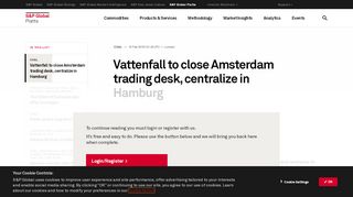 
                            9. Vattenfall to close Amsterdam trading desk, centralize in ...