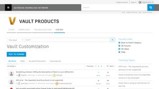 
                            6. Vault Customization - Autodesk Community - Autodesk forums