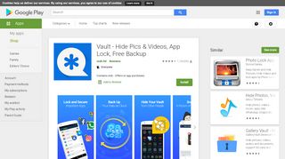 
                            5. Vault-Hide SMS,Pics & Videos,App Lock, Free backup - Apps on ...