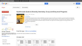 
                            8. Vault/Inroads Guide to Diversity Internship, Co-op and Entry-level ...