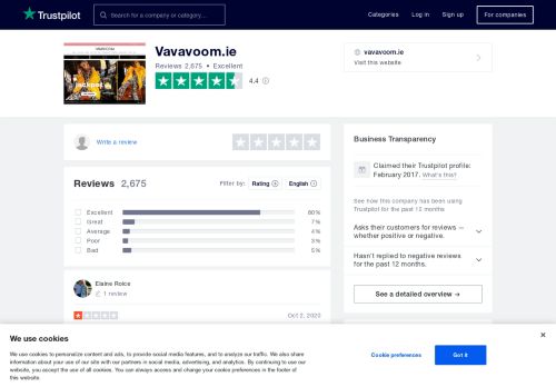 
                            5. Vavavoom.ie Reviews | Read Customer Service Reviews of vavavoom ...