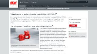 
                            7. Växelmotor med motorstartare MOVI-SWITCH® | SEW-EURODRIVE