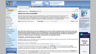 
                            11. vb@rchiv · Workshops · MySQL ohne ADO und MyODBC