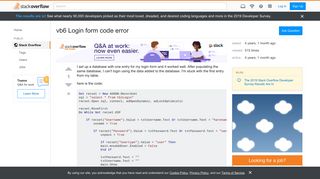 
                            13. vb6 Login form code error - Stack Overflow