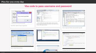 
                            11. Vba code to pass username and password - Murat Shrine