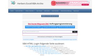 
                            6. VBA HTML Login folgende Seite auslesen - Herbers Excel