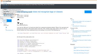 
                            13. vba scraping code does not recognize tags or classes - Stack Overflow