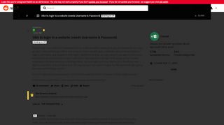 
                            11. VBA to login to a website (needs Username & Password) : excel - Reddit
