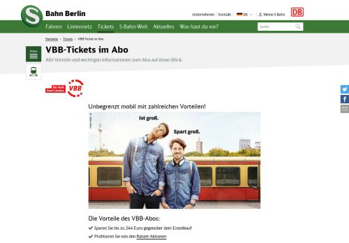 
                            4. VBB-Ticket im Abo | S-Bahn Berlin GmbH