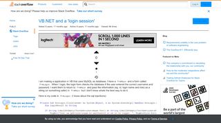 
                            3. VB.NET and a 'login session' - Stack Overflow