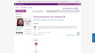 
                            2. VB.net chat room over networks - MSDN - Microsoft