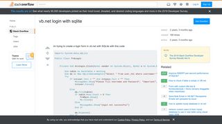 
                            11. vb.net login with sqlite - Stack Overflow