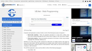 
                            8. VB.Net Web Programming - Tutorialspoint