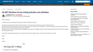 
                            3. Vb.NET Windows Forms richtig aufrufen und schließen - Administrator