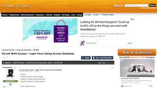 
                            9. Vb.net With Access - Login Form Using Access Database - VB.NET ...