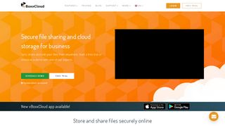 
                            6. vBoxxCloud - Secure File Sharing for Business