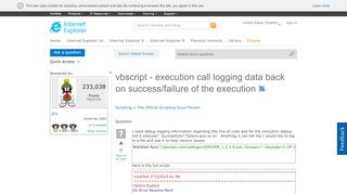 
                            6. vbscript - execution call logging data back on success/failure of ...