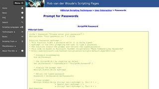 
                            4. VBScript Scripting Techniques: Prompt for password