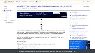 
                            13. vbscript to check website login and email the owner if login will ...