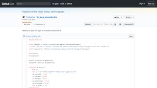
                            9. VBScript to open and login to the AWS console with IE. · GitHub