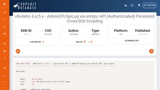
                            7. vBulletin 4.x/5.x - AdminCP/ApiLog via xmlrpc API (Authenticated ...