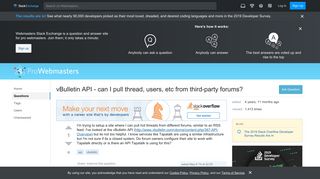 
                            10. vBulletin API - can I pull thread, users, etc from third-party ...
