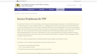 
                            9. VBV Portal - Internet-Projektraum - Staatliche Vermögens- und ...