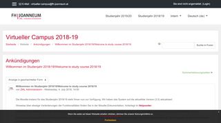 
                            7. VC-2018-19: Willkommen im Studienjahr 2018/19/Welcome to study ...